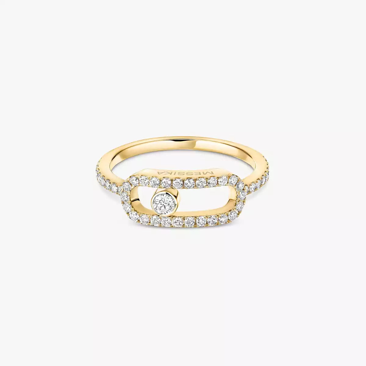 [Imperial Jewelrys]K18YG ムーヴ ウノ ダイヤモンドリング