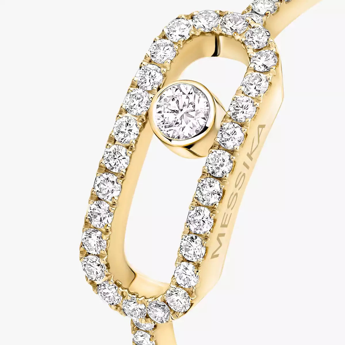 [Imperial Jewelrys]K18YG ムーヴ ウノ ダイヤモンドリング