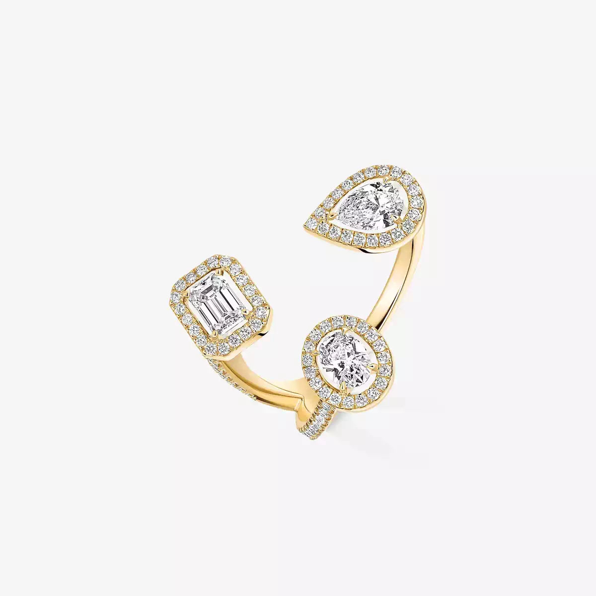 [[Imperial Jewelrys] Diamond Ring 0,25ct My Twin Trilogy