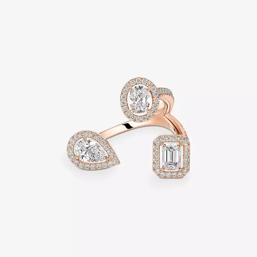[[Imperial Jewelrys] Diamond Ring 0,25ct My Twin Trilogy