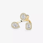 [[Imperial Jewelrys] Diamond Ring 0,25ct My Twin Trilogy