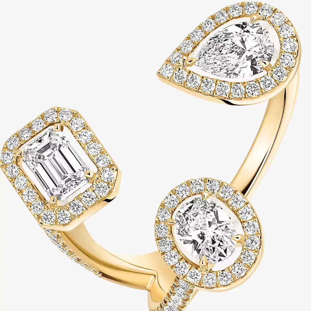 [[Imperial Jewelrys] Diamond Ring 0,25ct My Twin Trilogy