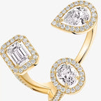 [[Imperial Jewelrys] Diamond Ring 0,25ct My Twin Trilogy