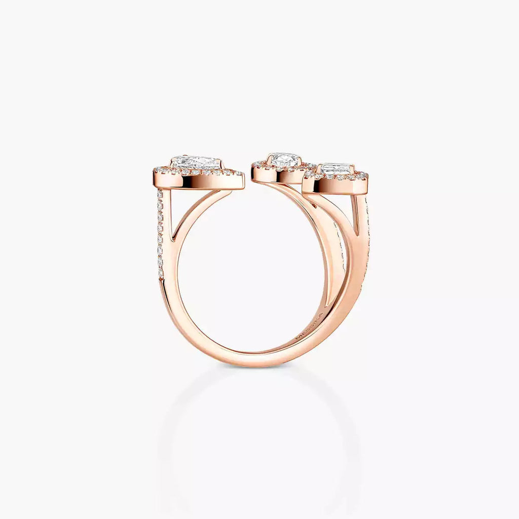 [[Imperial Jewelrys] Diamond Ring 0,25ct My Twin Trilogy
