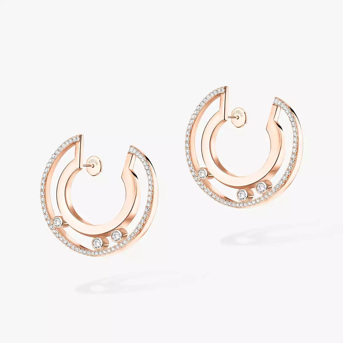 [インペリアル ジュエリー] ロマーヌ スモール ダイヤモンド フープ ピアス