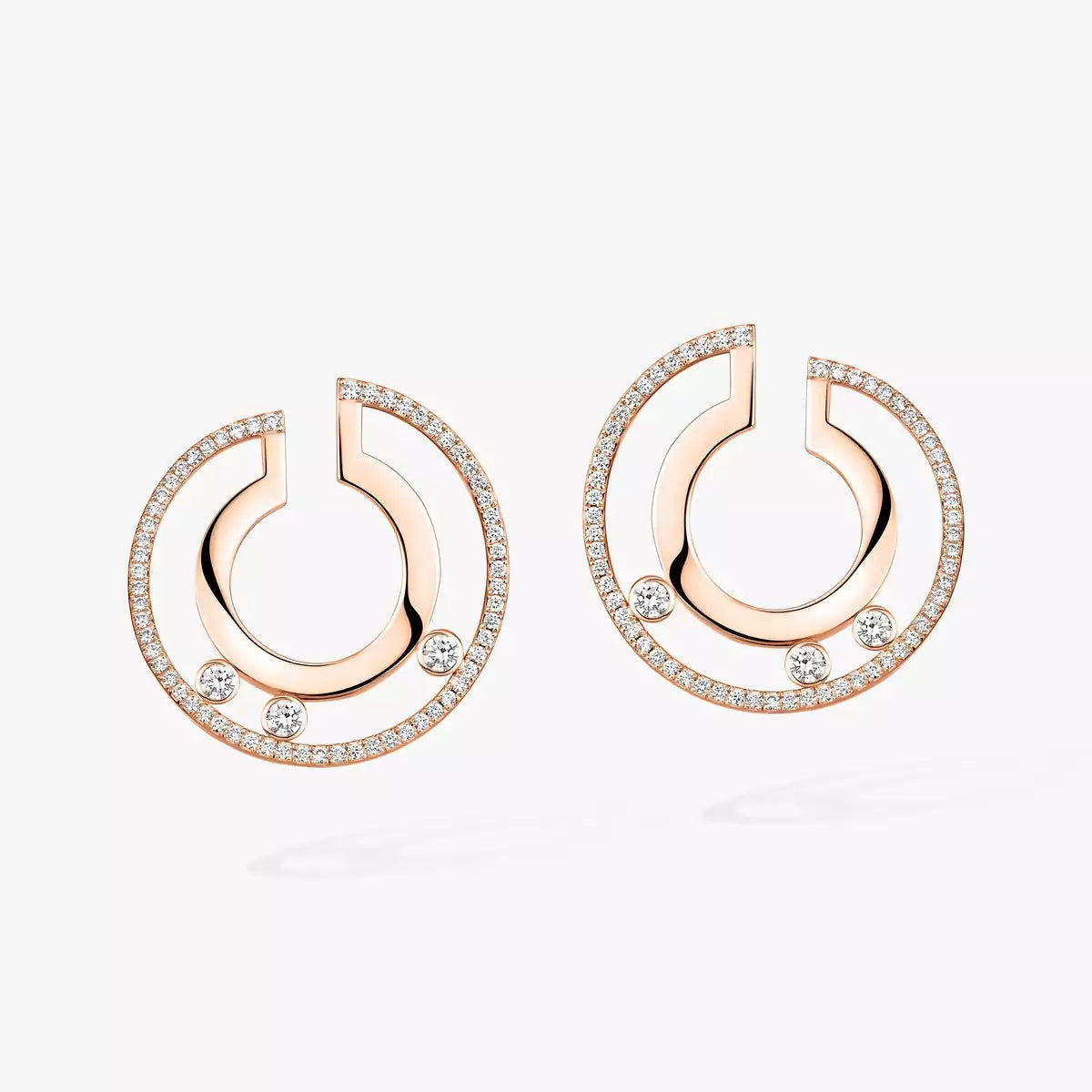 [インペリアル ジュエリー] ロマーヌ スモール ダイヤモンド フープ ピアス