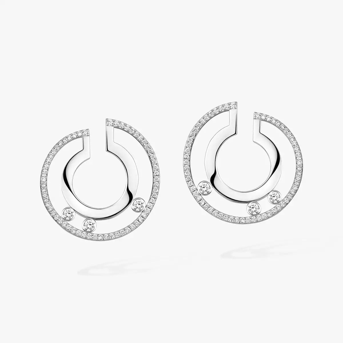 [インペリアル ジュエリー] ロマーヌ スモール ダイヤモンド フープ ピアス