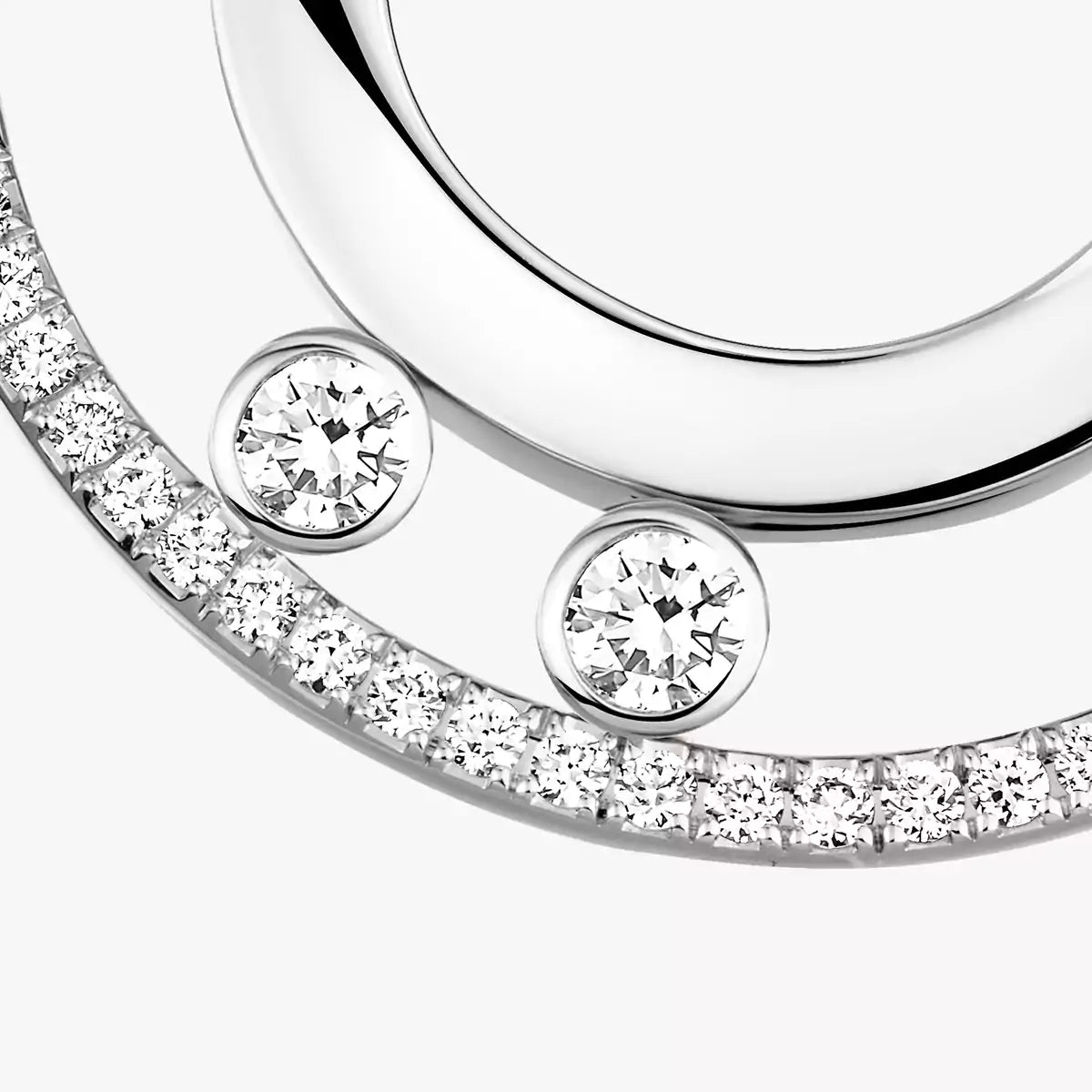 [Imperial Jewelrys]Move Romane Small Diamond Hoop Earrings