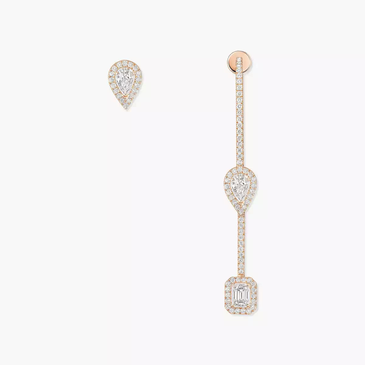 [Imperial Jewelrys]Diamond Drop Earrings My Twin