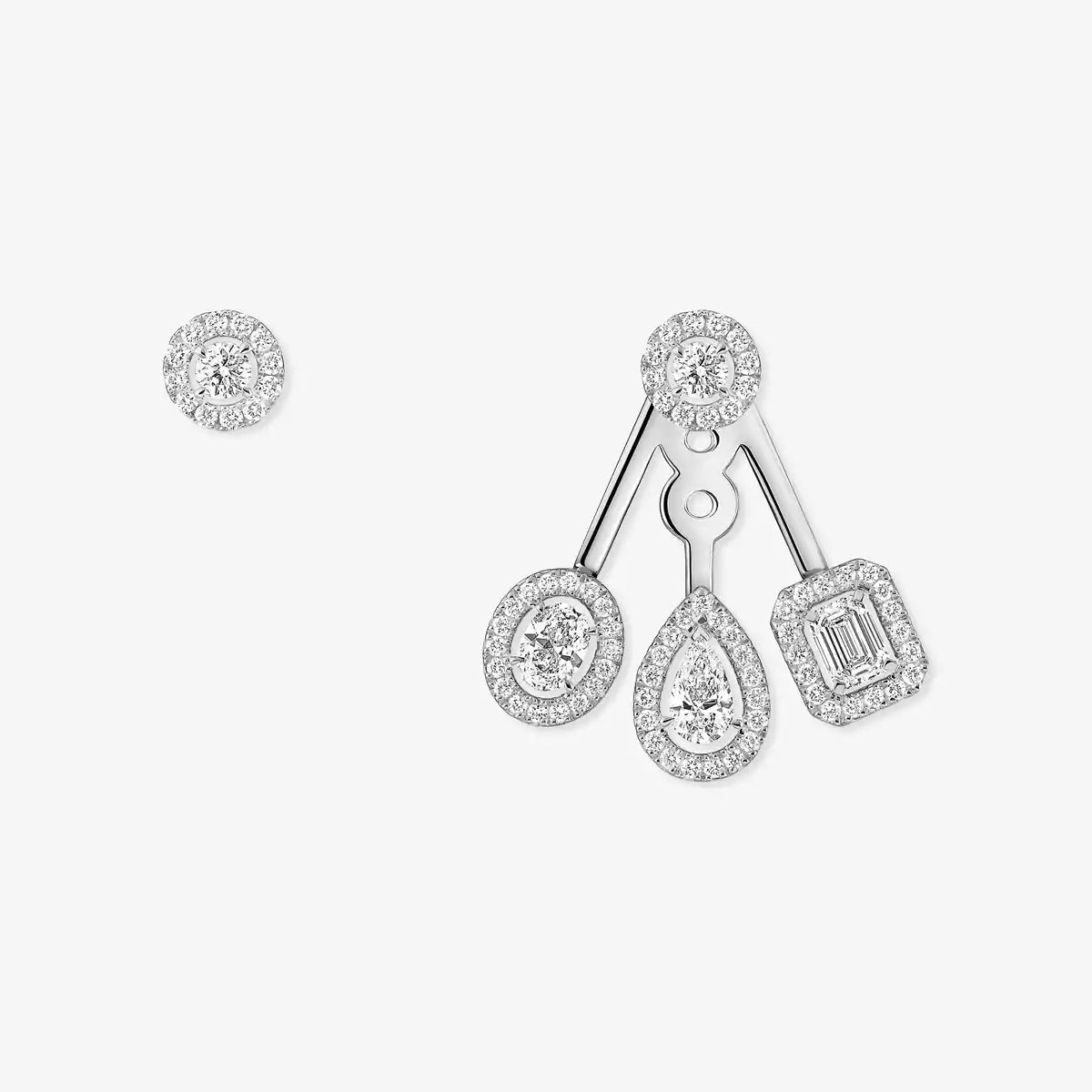 [Imperial Jewelrys] My Twin Trio  Diamond Earrings