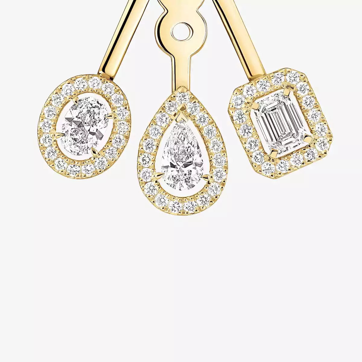 [Imperial Jewelrys] My Twin Trio  Diamond Earrings