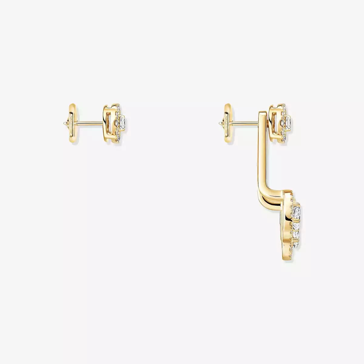 [Imperial Jewelrys] My Twin Trio  Diamond Earrings