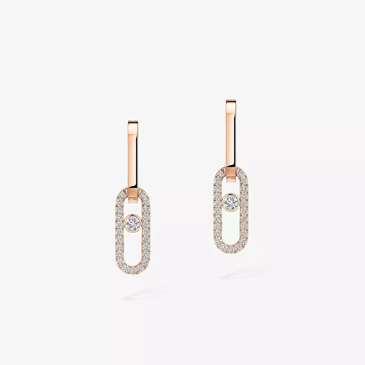 [Imperial Jewelrys]Move Link Diamond Earrings