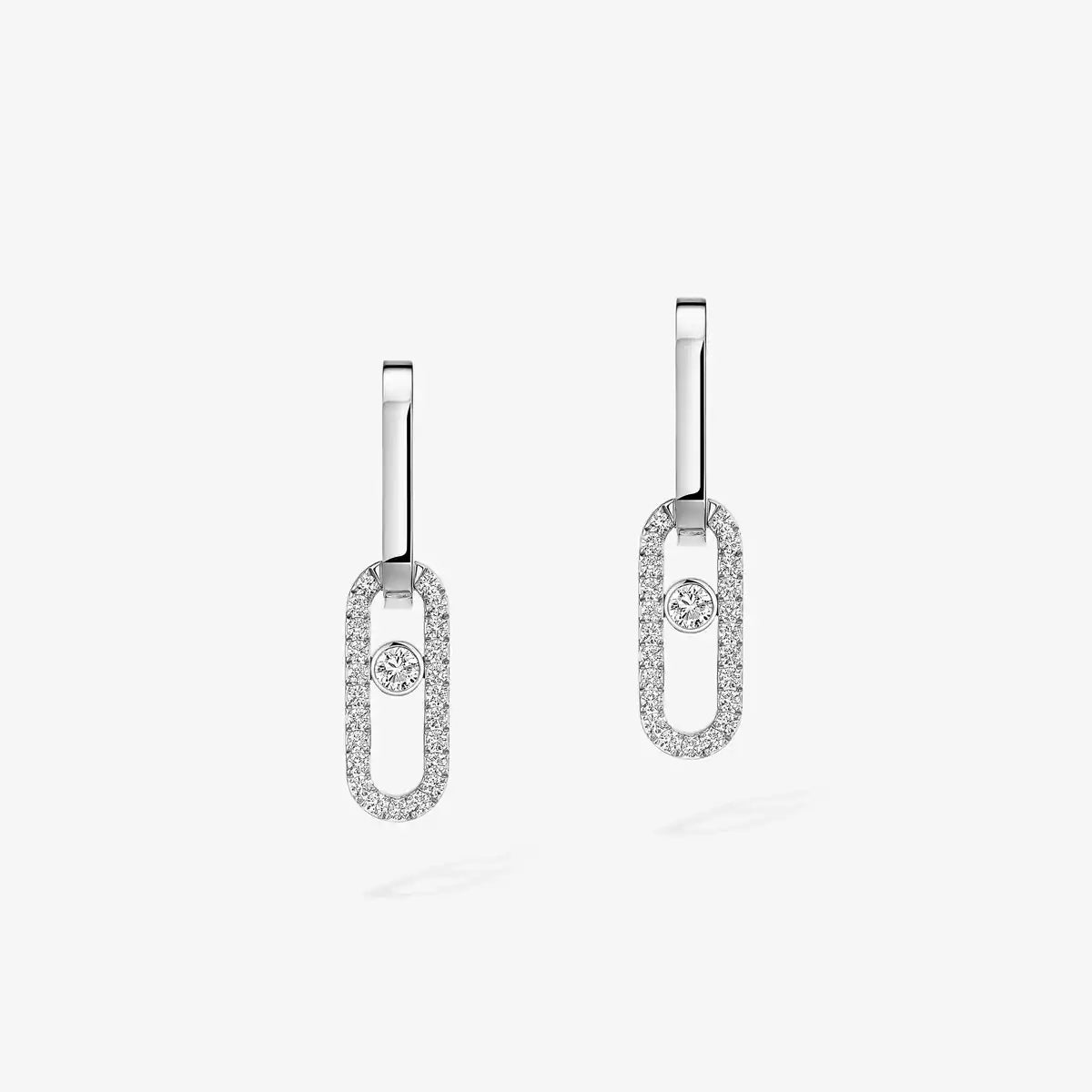 [Imperial Jewelrys]Move Link Diamond Earrings