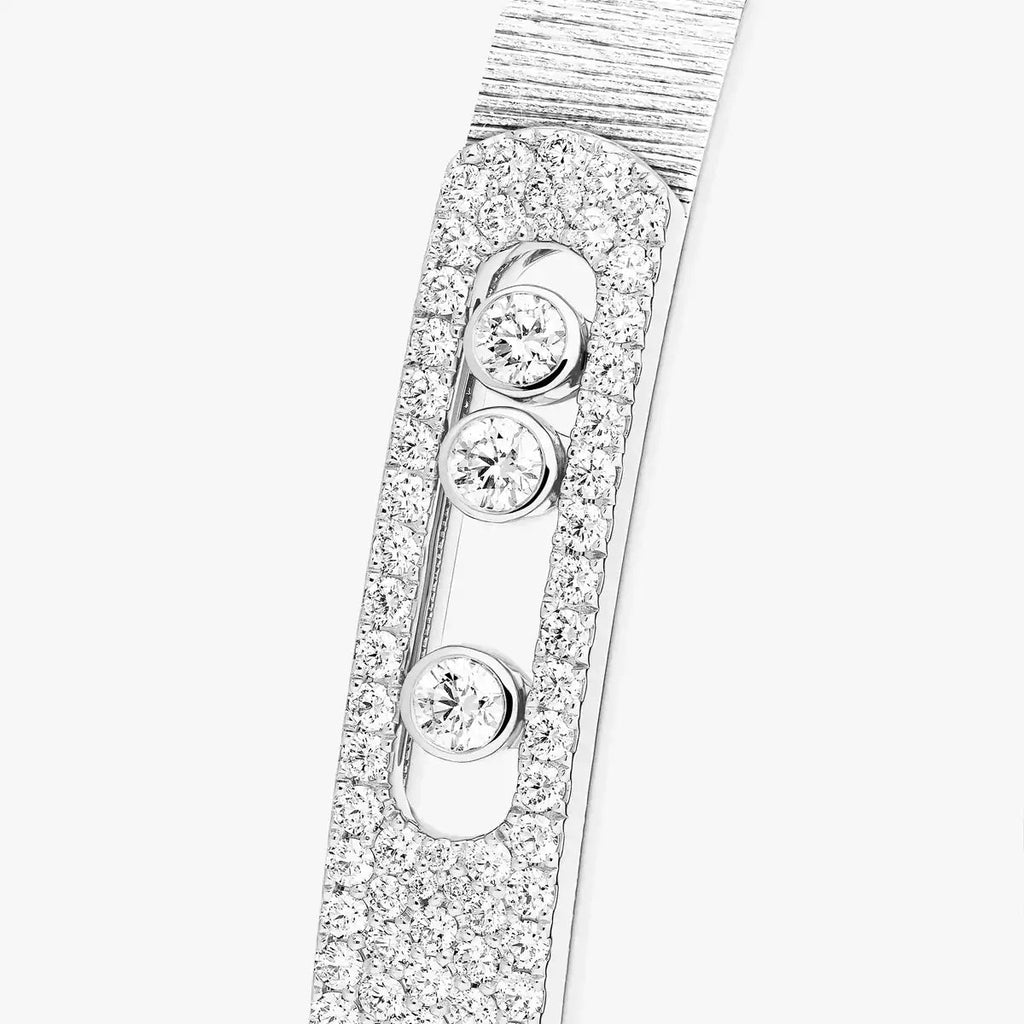 [Imperial Jewelrys]Move Noa Ciselé half pavé bangle