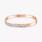 [Imperial Jewelrys]Move Noa Rose Gold Pavé Diamond Bangle Bracelet