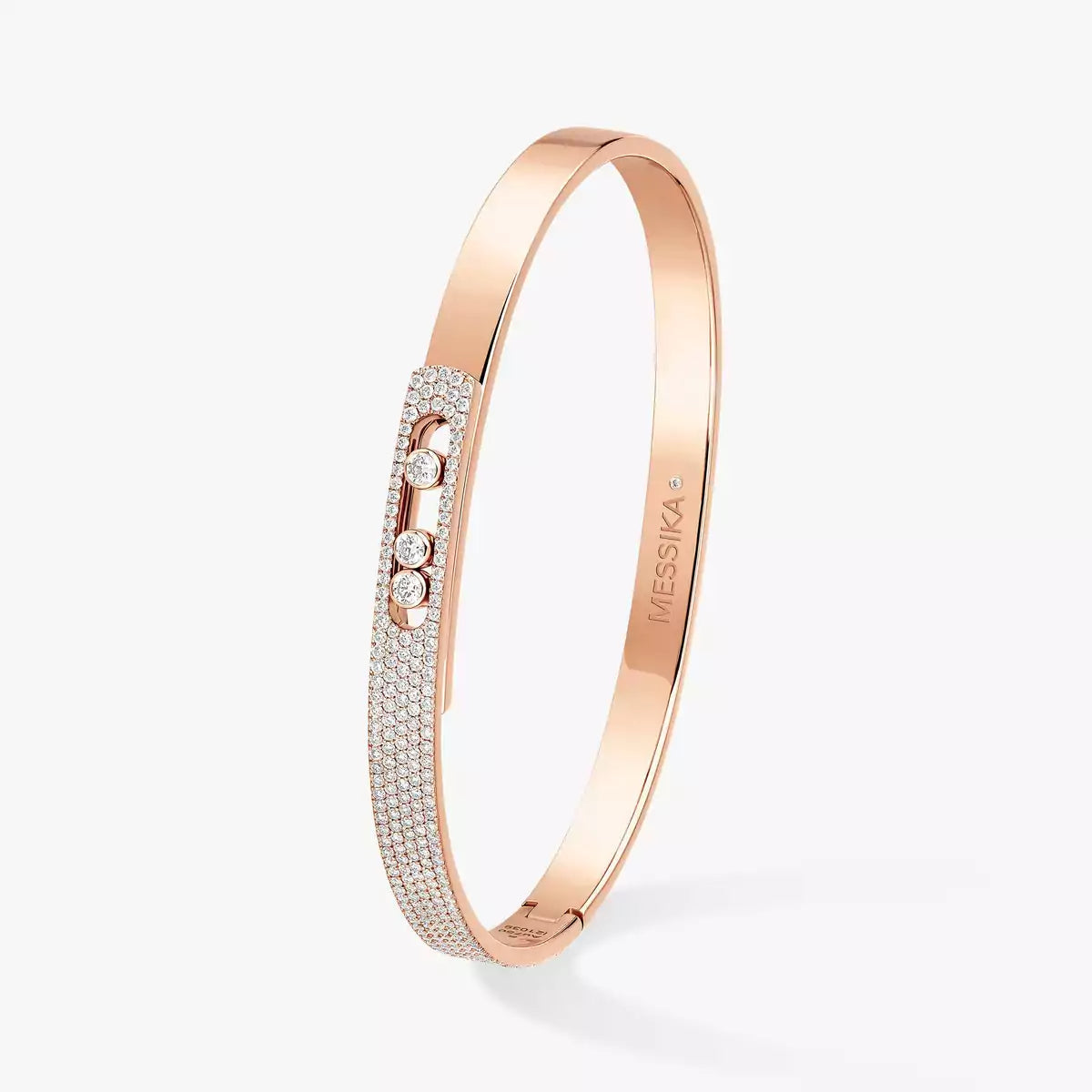 [Imperial Jewelrys]Move Noa Rose Gold Pavé Diamond Bangle Bracelet