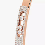 [Imperial Jewelrys]Move Noa Rose Gold Pavé Diamond Bangle Bracelet