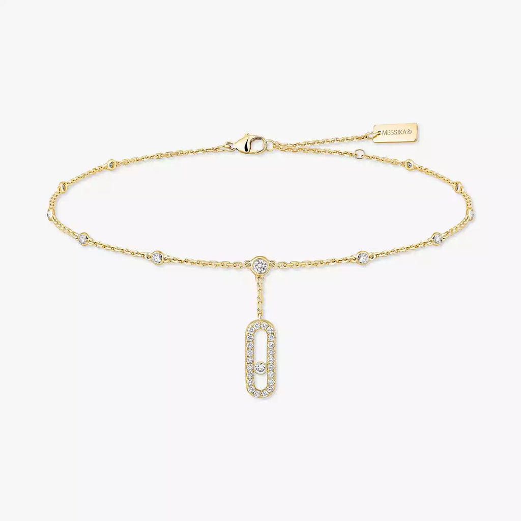 [Imperial Jewelrys] Move Uno pavé ankle bracelet