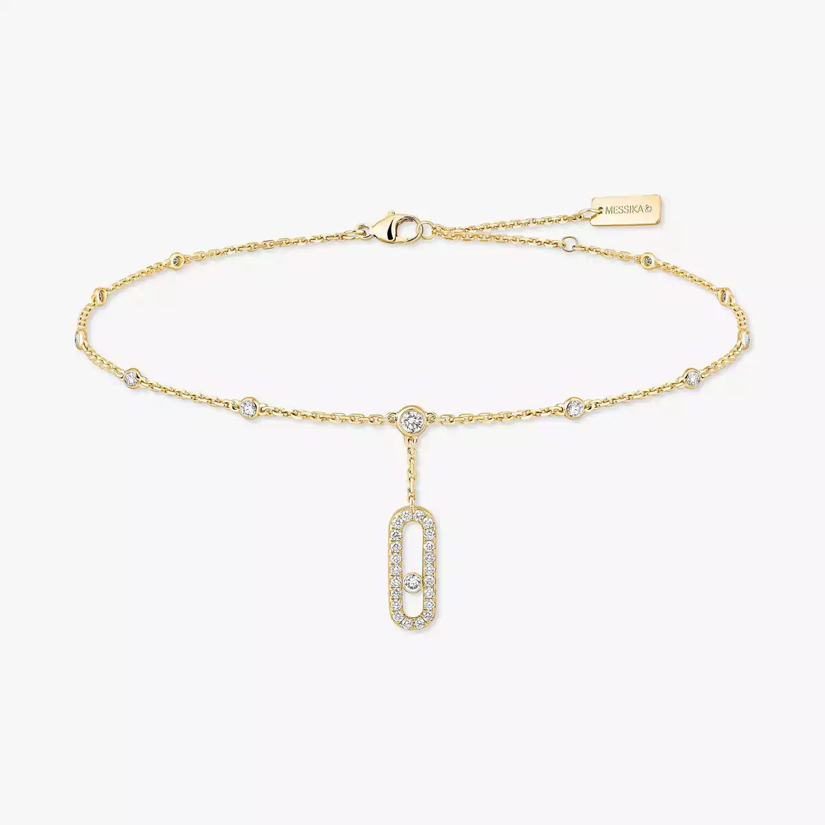 [Imperial Jewelrys] Move Uno pavé ankle bracelet