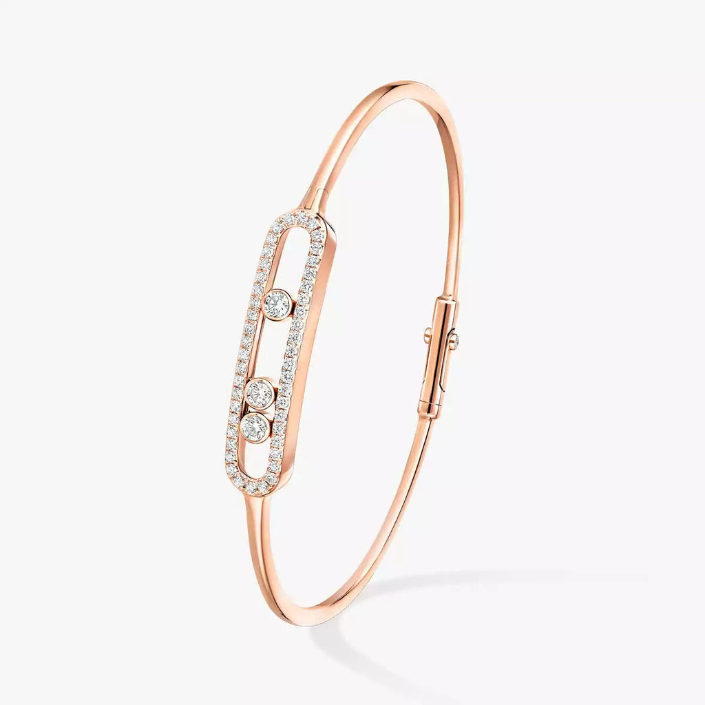 [インペリアル ジュエリー]ムーブ パヴェ ダイヤモンド バングルブレスレット M
