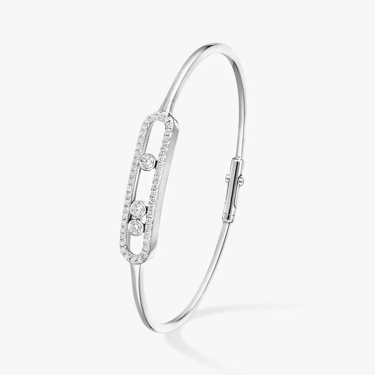 [Imperial Jewelrys]Move Pavé Diamond Bangle Bracelet M