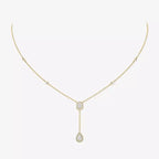 [Imperial Jewelrys]Gold Diamond Tie Necklace