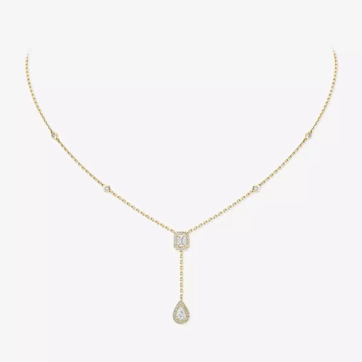 [Imperial Jewelrys]ゴールドダイヤモンドタイネックレス