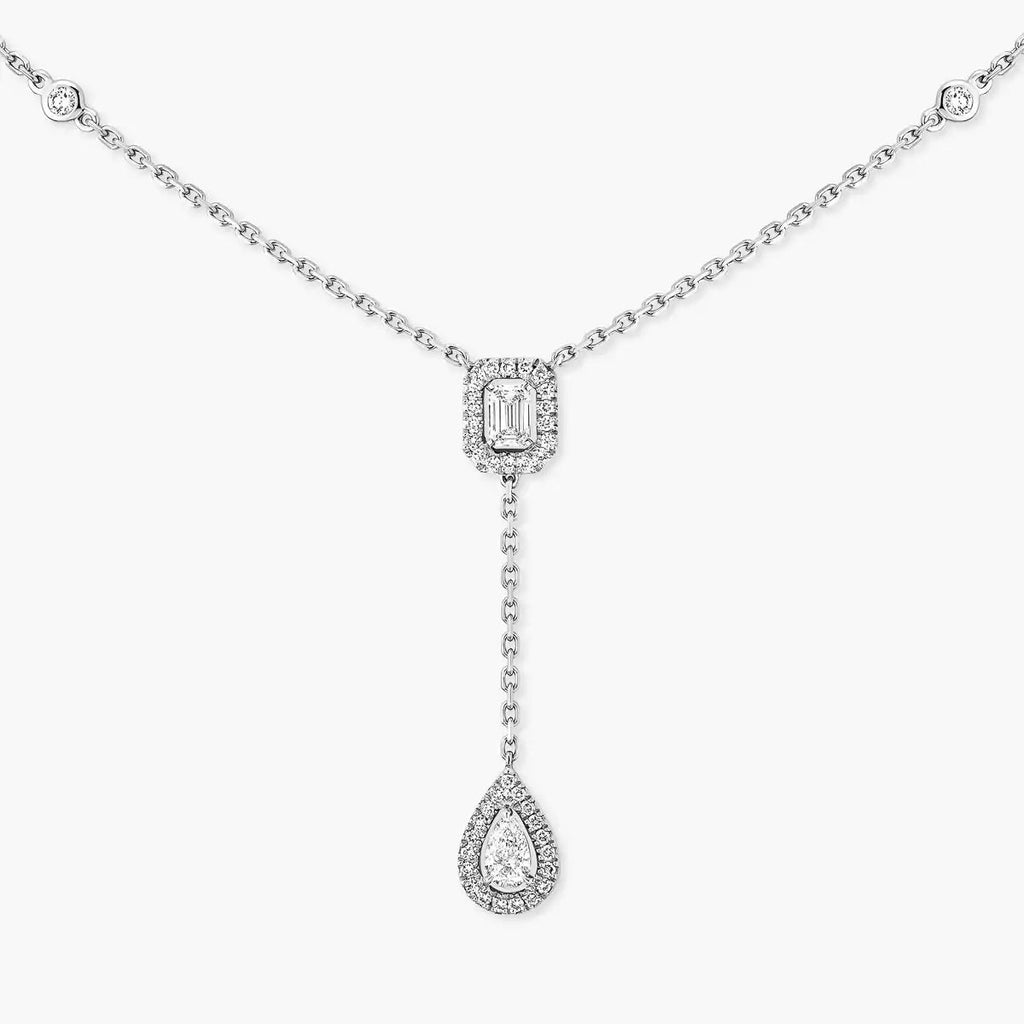 [Imperial Jewelrys]Gold Diamond Tie Necklace