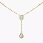 [Imperial Jewelrys]Gold Diamond Tie Necklace