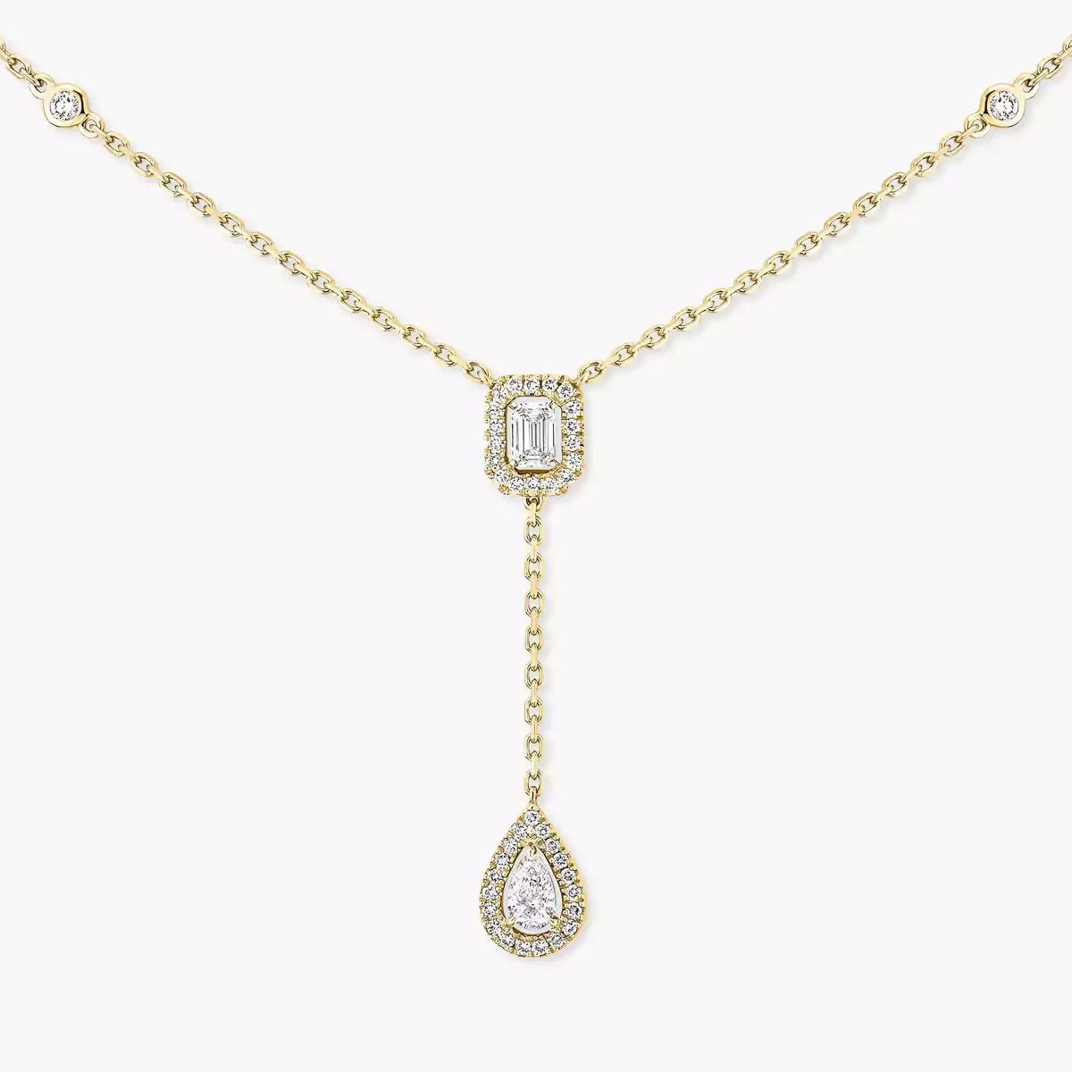 [Imperial Jewelrys]ゴールドダイヤモンドタイネックレス