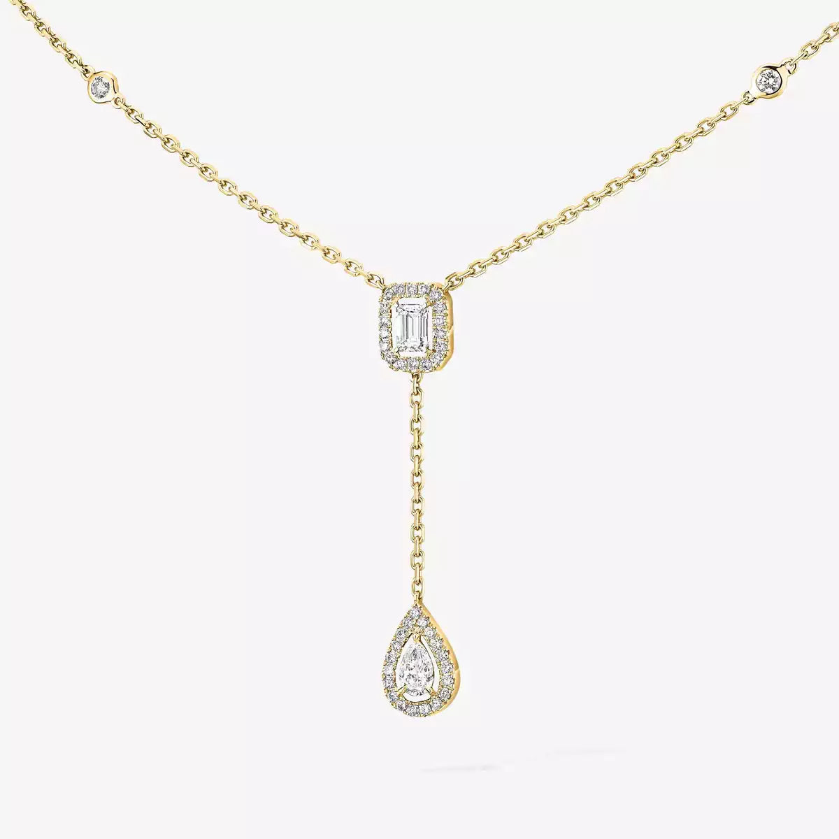 [Imperial Jewelrys]ゴールドダイヤモンドタイネックレス
