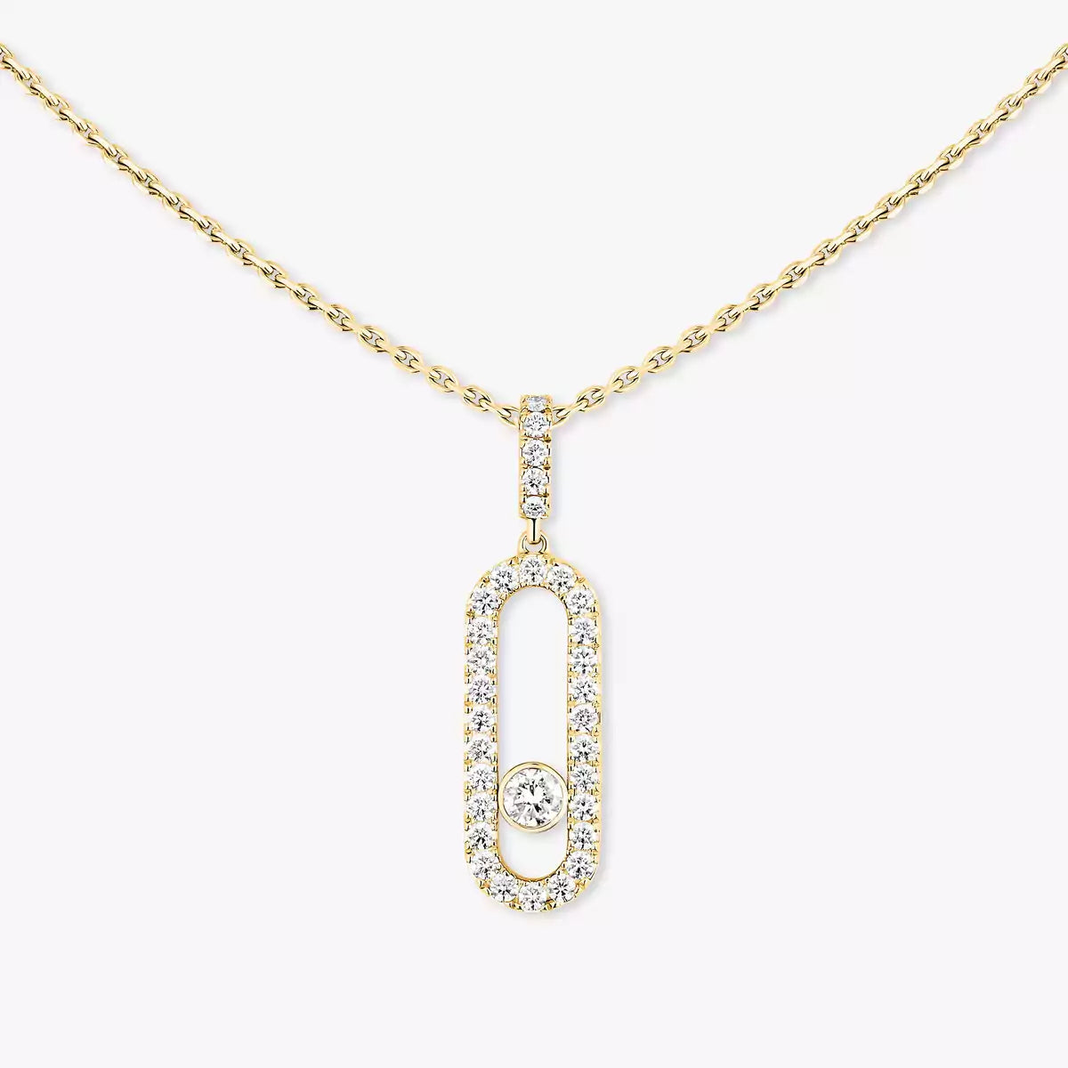 [Imperial Jewelrys]Move Uno Diamond Necklace in Rose Gold