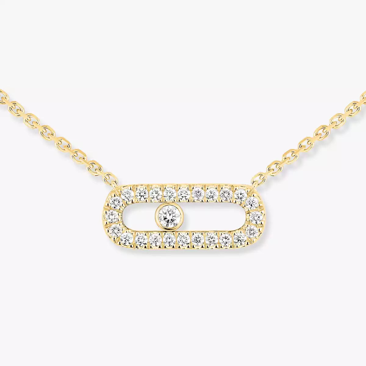 [Imperial Jewelrys]Diamond Necklace Move Uno