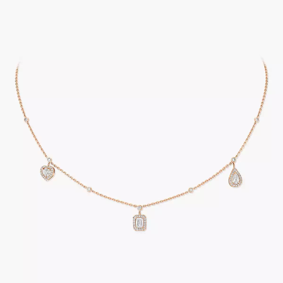 [Imperial Jewelrys]マイツインダイヤモンドネックレス（シルバー）