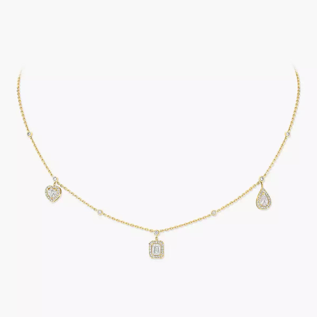 [Imperial Jewelrys]My Twin Diamond Necklace in Silver