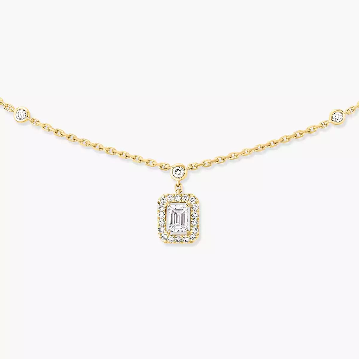 [Imperial Jewelrys]My Twin Diamond Necklace in Silver