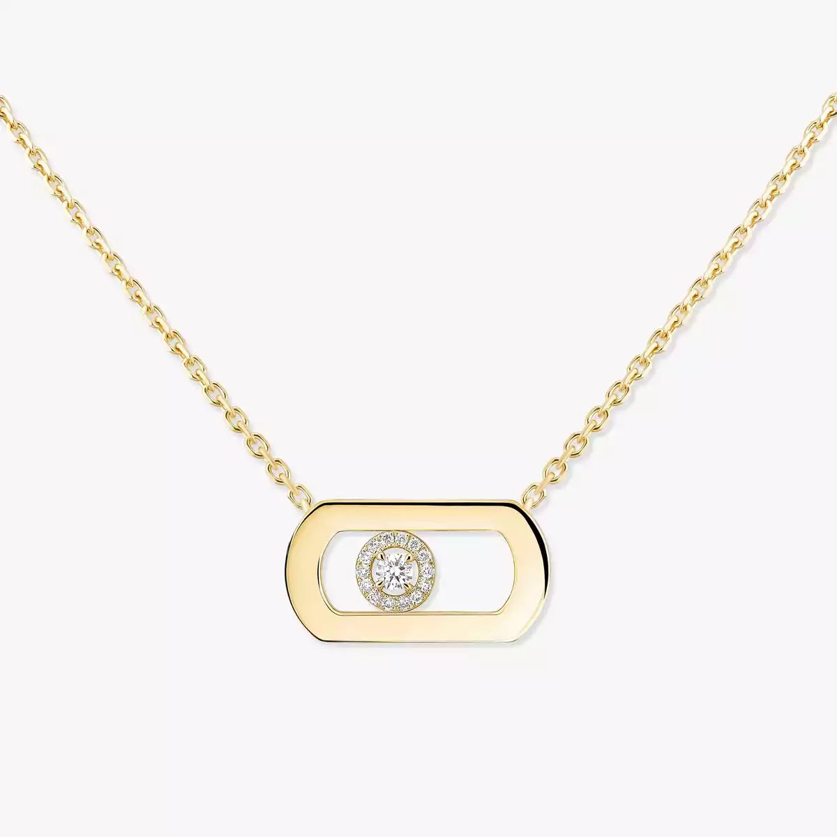 [インペリアル・ジュエリー]ゴールド製ムーブダイヤモンドネックレス
