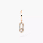 [Imperial Jewelrys]Move Uno Single Diamond Hoop Earring