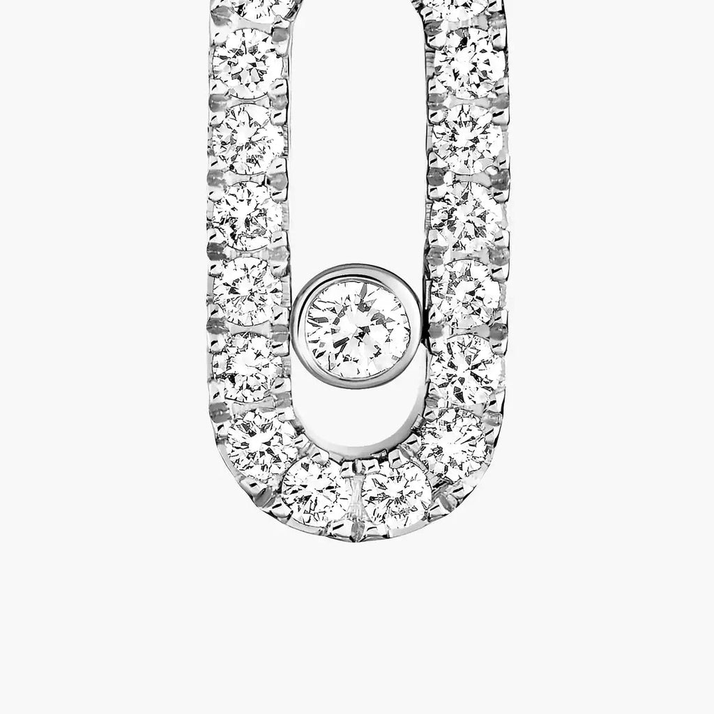 [Imperial Jewelrys]Move Uno Single Diamond Hoop Earring