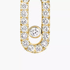 [Imperial Jewelrys]Move Uno Single Diamond Hoop Earring