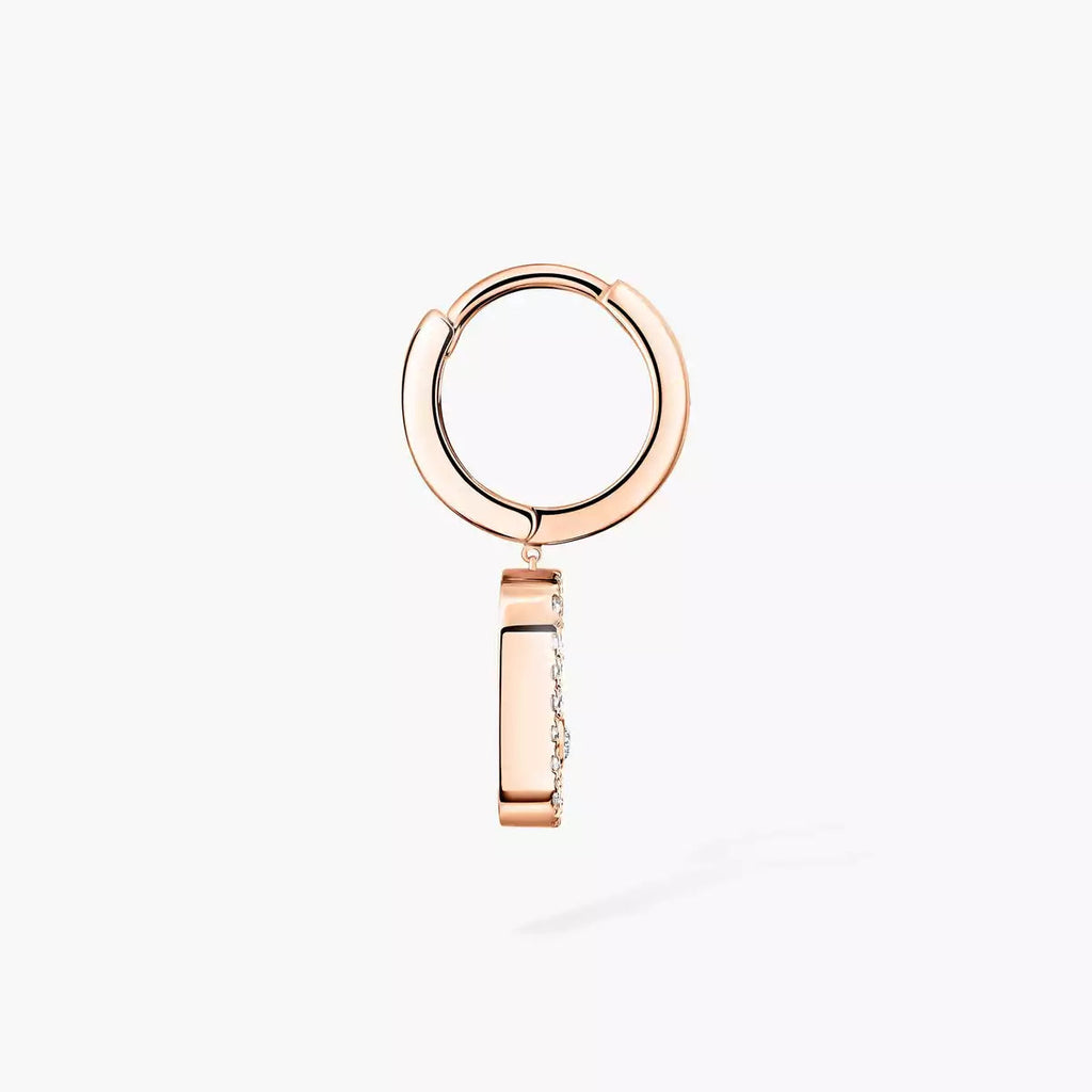 [Imperial Jewelrys]Move Uno Single Diamond Hoop Earring