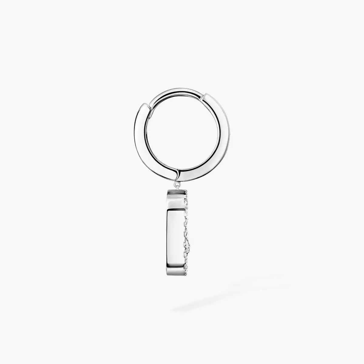 [Imperial Jewelrys]Move Uno Single Diamond Hoop Earring