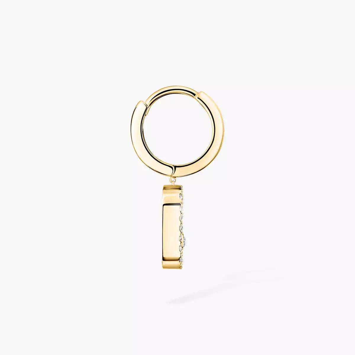 [Imperial Jewelrys]Move Uno Single Diamond Hoop Earring