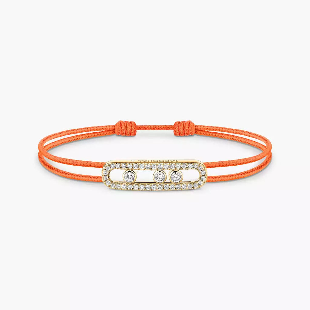 [Imperial Jewelrys]Messika Care(s) pink cord pavé bracelet