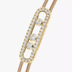 [Imperial Jewelrys]Messika Care(s) pink cord pavé bracelet