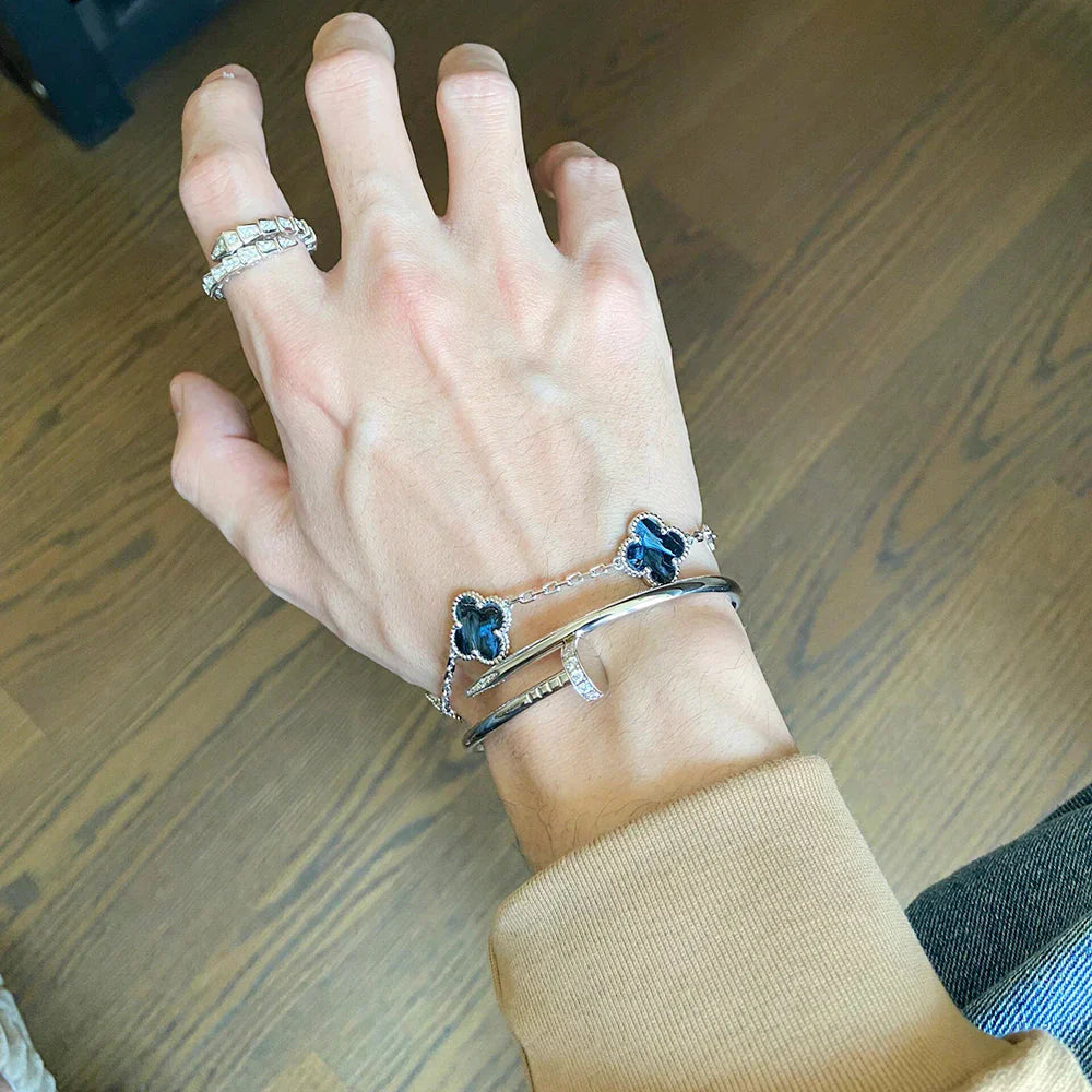 [Lumi]New CLOVER 5 MOTIF PIETERSITE BRACELET COLLECTION