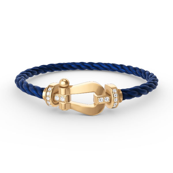 ¡®Lumi¡¯FORCE LARGE HORSESHOE HALF DIAMOND BRACELET GOLD