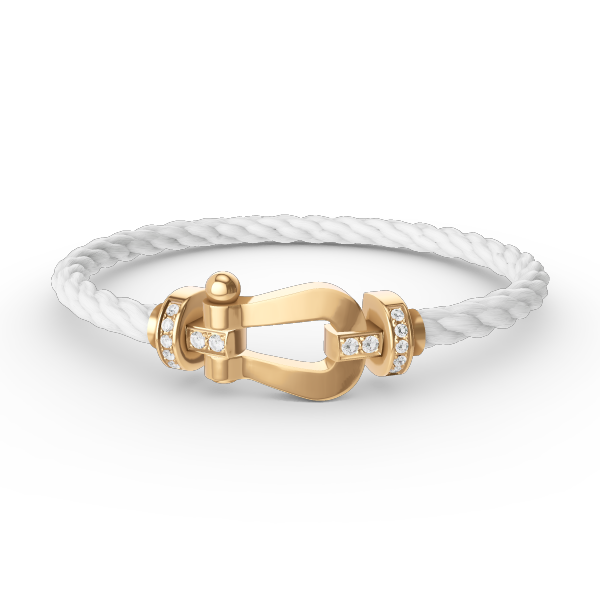 ¡®Lumi¡¯FORCE LARGE HORSESHOE HALF DIAMOND BRACELET GOLD
