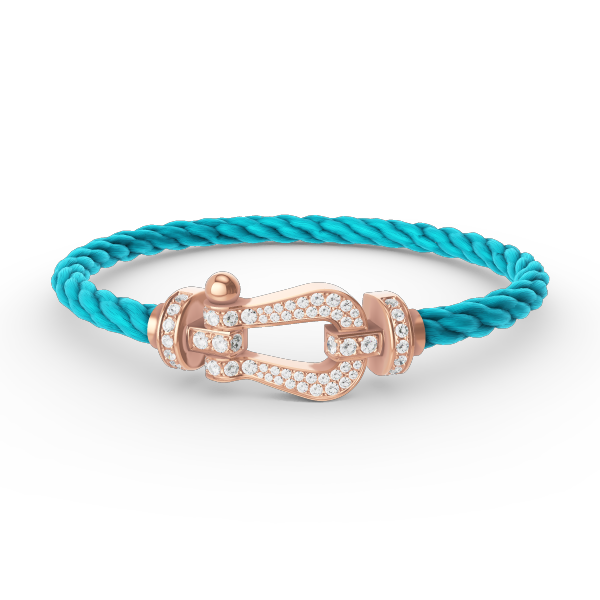 ¡®Lumi¡¯FORCE LARGE HORSESHOE FULL DIAMOND BRACELET ROSE GOLD